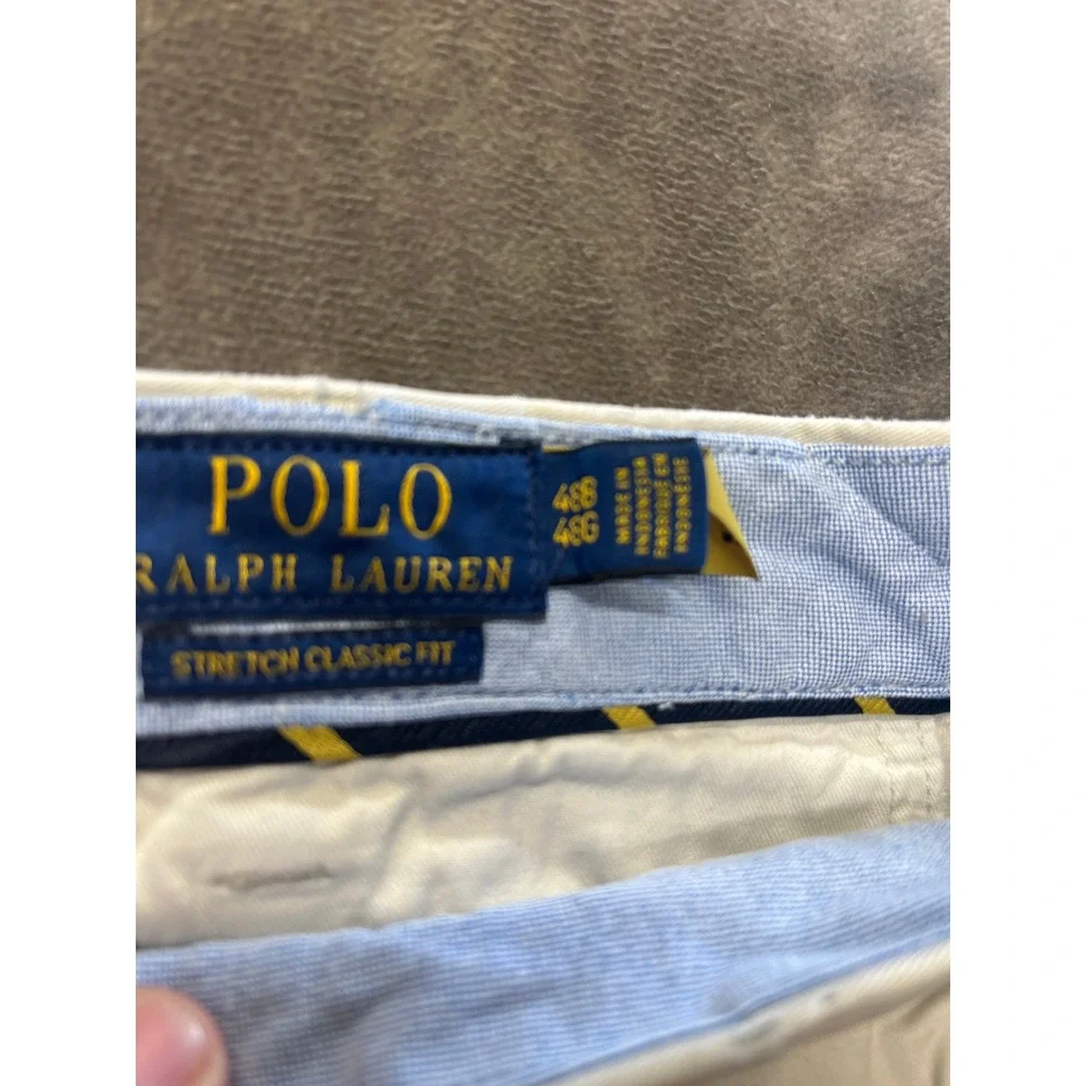 Polo Ralph Lauren Mens‎ Stretch Classic Fit Chino Shorts Tan Khaki Size 48